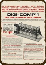 1968 DIGI-COMP 1 DIGITAL COMPUTER Vintage-Look **DECORATIVE REPLICA METAL SIGN** picture