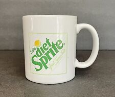 Vintage Original Diet Sprite Coffee Mug Cup Soda Cola White Ceramic/Porcelain picture
