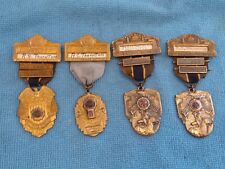 4 VINTAGE  1940 & 1941 AMERICAN LEGION NATIONAL CONVENTION BADGES MEDALS BOSTON picture