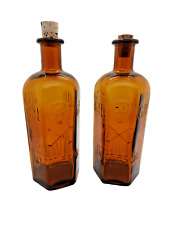 +ANTIQUE+ 2 KH-18 Poison bottles 250ml / Giftflasche / one skull and crossbones picture
