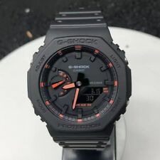Casio G-SHOCK GA2100-1A4 resin strap watch men's Quartz Universal black/orange picture