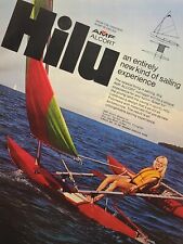 AMF Alcort Hilu Sailboat Outrigger Sailing Boat Vintage Print Ad 1972 picture