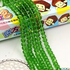 150pcs 2X3mm Faceted Rondelle Crystal Glass Beads ~ Green Craft Jewelry Making picture