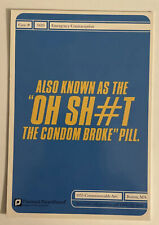Postcard ~ 6x4 inches Ad card c. 1990’s Contraception Morning After Pill picture