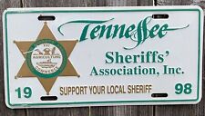 1998 Tennessee Sheriff's Association License Plate picture