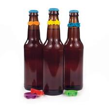 TrueZoo Beernoculars Beer Bottle Markers Beer Goggles Labels Rubber Bottle La... picture