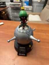 Vtg 1993 Looney Tunes Marvin the Martian Talking Pop-Up Alarm Clock Works picture
