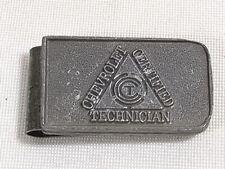 Vintage Chevrolet Certified Technician Paper Money Clip Advertising Chevy picture