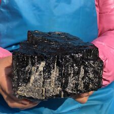 5.89LB TOP Natural Black Tourmaline Crystal Rough Mineral Healing Specimen 457 picture