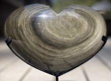 8 Pound Golden Obsidian Chunky Heart With Custom Stand picture