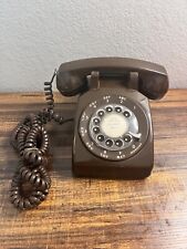Vintage Stromberg Carlson Chocolate Brown Rotary Dial Desk Telephone Great Cond. picture