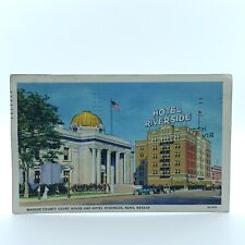 Postcard 1934 Washoe County Court House Hotel Riverside Reno Nv Dr Jim Stamps  picture