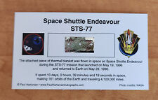 Own a Genuine Piece of Flown Space Shuttle Endeavour STS-77 Only $14.95 picture