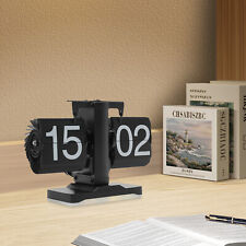Modern Tabletop Flip Down Clock 24-hour Digital Flip Clock w/ 3 Colors LED Light picture
