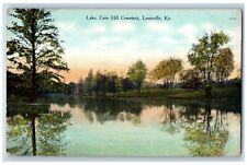 Louisville Kentucky KY Postcard The Lake Cave Hill Cemetery c1910's Antique picture