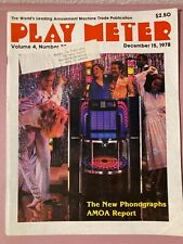 Play Meter Magazine Dec 15, 1978 Vol 4 No. 23  Arcade Video Games, Pinball picture