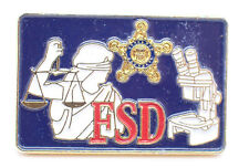 Forensic Sciences Division FSD Justice Microscope Vintage Lapel Pin picture