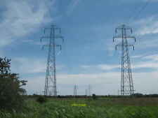 Photo 12x8 Pylons in Ash Levels Richborough Port These pylons lead from Ri c2011 picture