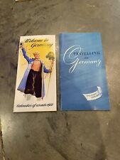 Vintage 1950’s  Travel Guides and Map Germany Spas Lot of 3 picture