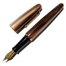  Rare item Natural material Buffalo horn barrel Fountain pen B Thick New  picture
