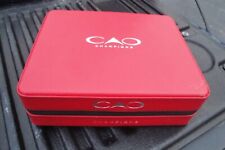 Cao Red Cigars Faux Leather Travel Case Zipper Sopranos Gold Maduro Vision picture