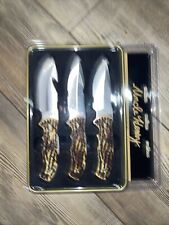 Uncle Henry 1183284 3-Piece Fixed Game Cleaning Knives Gift Set w/ Display Tin picture