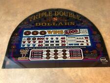 IGT Triple Double Dollars 81628300 Slot Machine Glass Topper  (X-5) picture