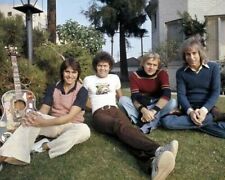 The Monkees Micky Dolenz Davy Jones sit in front yard 1970's 8x10 photo picture