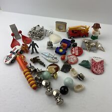 Junk Drawer Lot Costume Jewelry Antique Marbles Toys Hot Wheels  Fisher Price picture