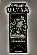 🌟Michelob Ultra Led Mexico MNT Soccer Bar Sign Beer Light With Edge Lit Effect picture