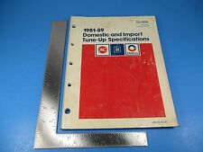 1981-89 Domestic & Import Tune-Up Specifications Manual SD-100A AC GM M3902 picture