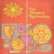 Vintage 1984 Hot Shoppers Restaurant Menu picture