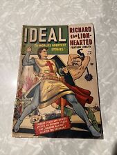 TIMELY: IDEAL #4, RICHARD THE LION-HEART, FEAT: THE WITNESS-COLAN/LEE, 1949, VG- picture
