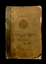 1896-1897 Brown University Course Catalogue College Classes Degree Requirements picture