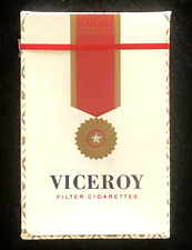 NOS NEW SEALED VINTAGE VICEROY FILTER CIGARETTES BRIDGE SIZE PLAYING CARDS picture