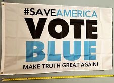 Democrat FLAG FREE USA SHIP Vote Blue W #Save America Biden Trump USA Sign 3x5' picture