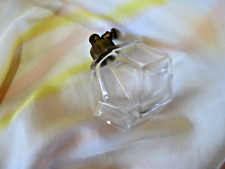 VINTAGE 1930'S PERFUME CLEAR GLASS BOTTLE 2 1/4