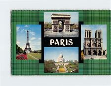 Postcard Famous Paris Landmarks France Europe picture