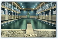 c1930's View Of Shelton Pool Lexington Avenue New York NY Vintage Postcard picture