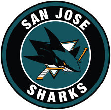 San Jose Sharks Circle Sticker / Vinyl Decal 10 Sizes TRACKING FAST SHIP picture