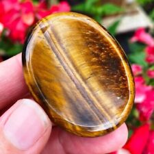 Natural Tiger Eye Palm Worry Stone Crystal Smooth Polished Gemstone Collection picture