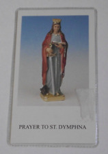 Relic prayer card Patron of nervous afflictions mental illness St Saint Dymphna picture