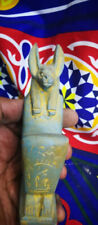 Rare Anubis statue Ancient Egyptian Antiques God Afterlife with Hieroglyphics BC picture