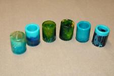 Lot Funky Shot Glasses Unusual Colorful Hand Made Resin Pour Unique Gift Loud WX picture