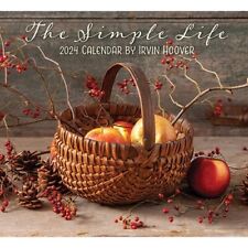 NEW-THE SIMPLE LIFE-IRVIN HOOVER-RUSTIC-2024-WALL CALENDAR-FREE SHIPPING picture