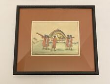 Early 20th Century Framed Hindu Miniature Art New Delhi Estate Find picture