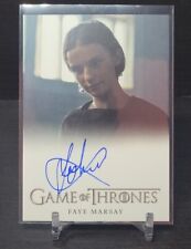 2017 Rittenhouse Game Of Thrones Full Bleed Autograph Faye Marsay As The Waif picture