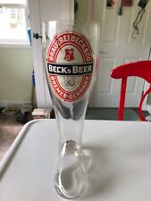 Beck's Beer 2 liter Glass Slipper Advertising Pc- 13 1/4