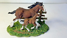 Anheuser Busch Clydesdale Collection “Mare And Foal” Limited Ed Figurine # 7062 picture