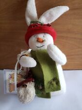 Vintage Bunnies By The Bay Fall/Winter 1999 Snowman Bunnie New picture